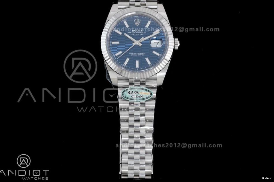 SH3235 1:1 on Edition Clean 41 126334 DateJust 904L Blue Bracelet Dial Jubilee Best Textured Steel 0324